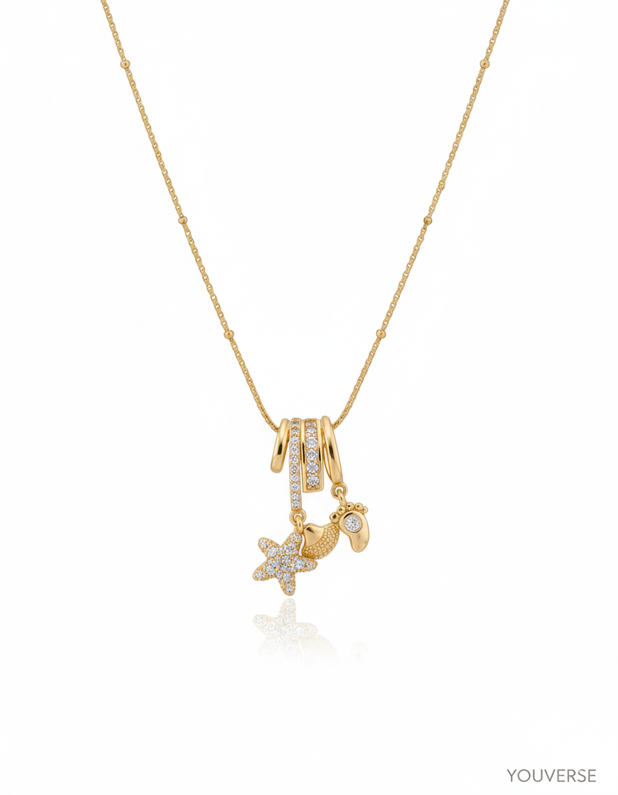 Seashell Charm Pendant