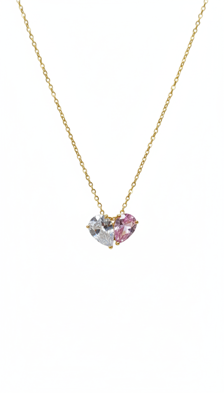 Rose Diamond Pendant with Neck Chain