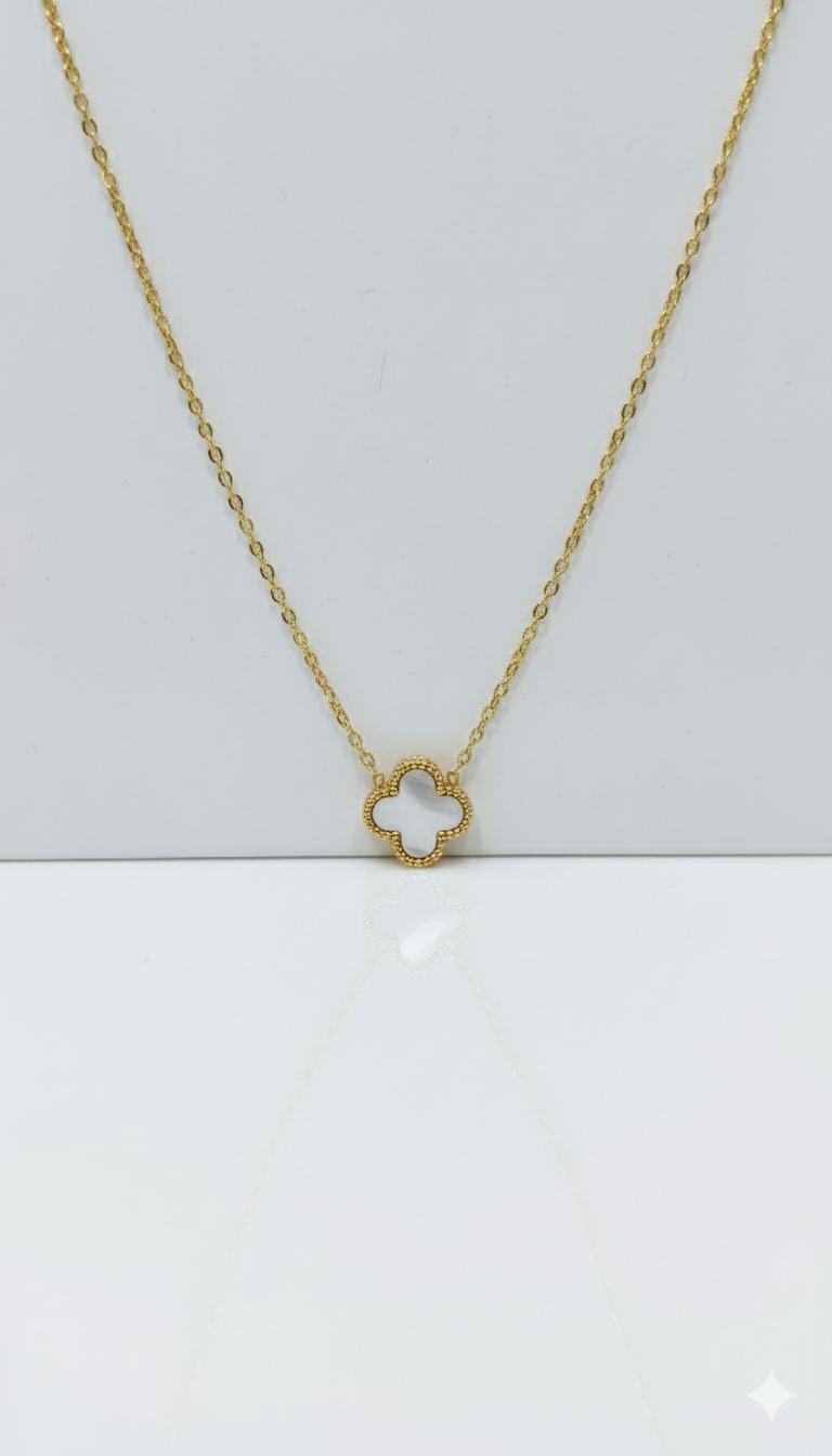 White Clover Necklace