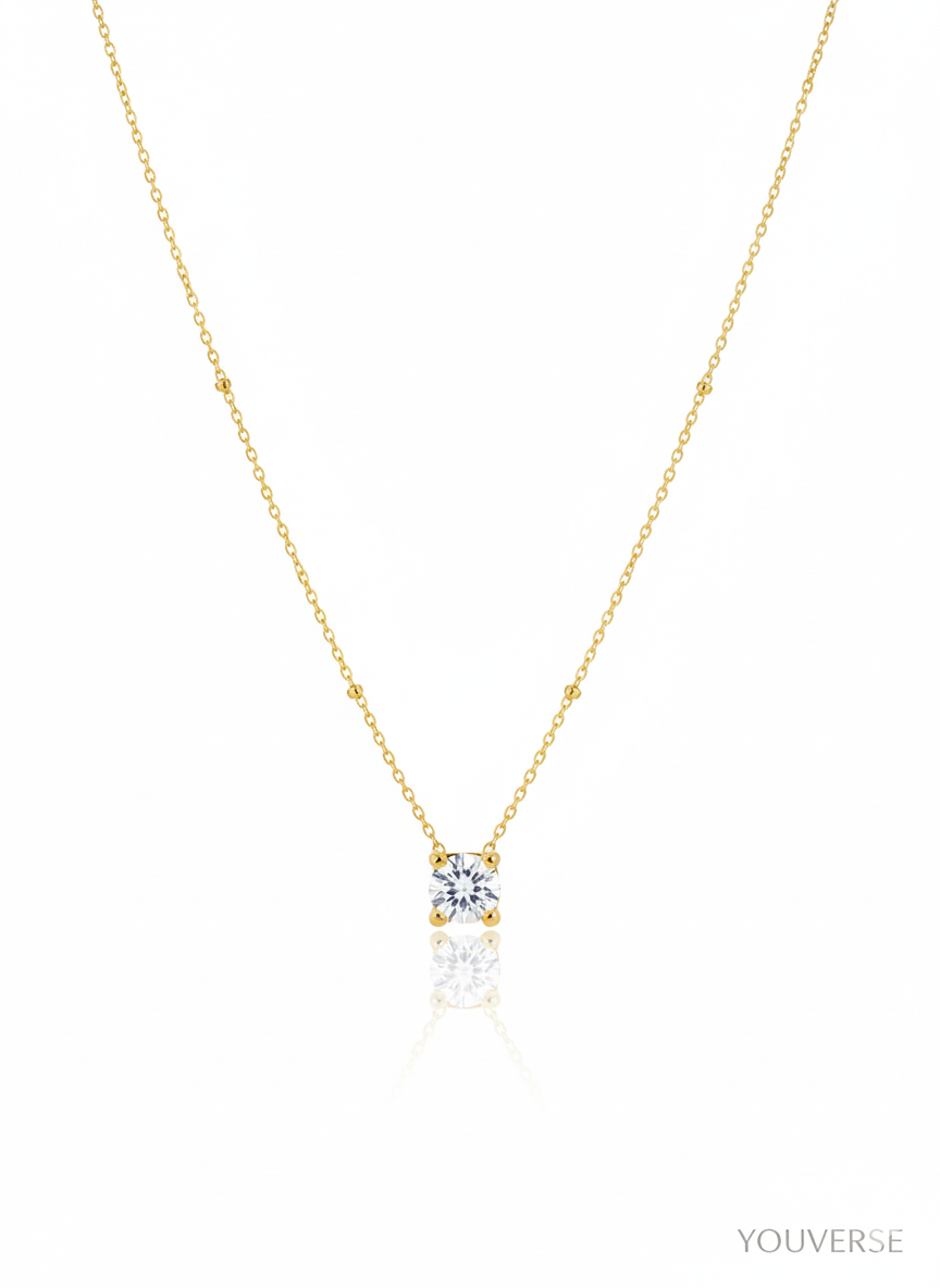 Lavi Diamond Pendant with Neck Chain