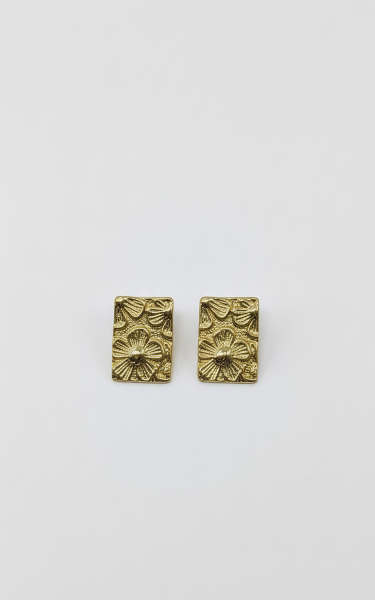 Floral Print Design Earrings