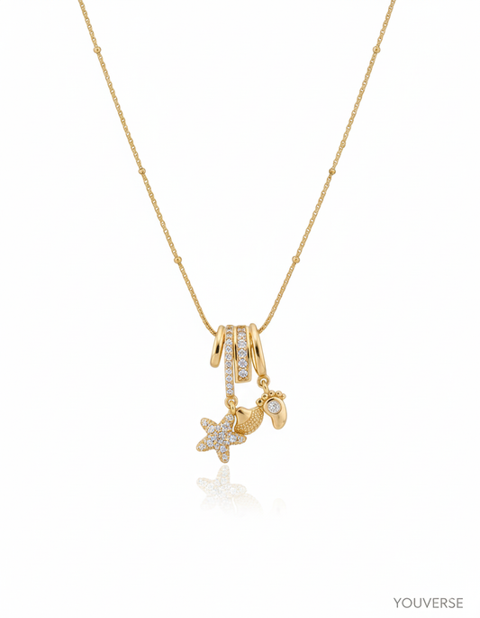 Seashell Charm Pendant