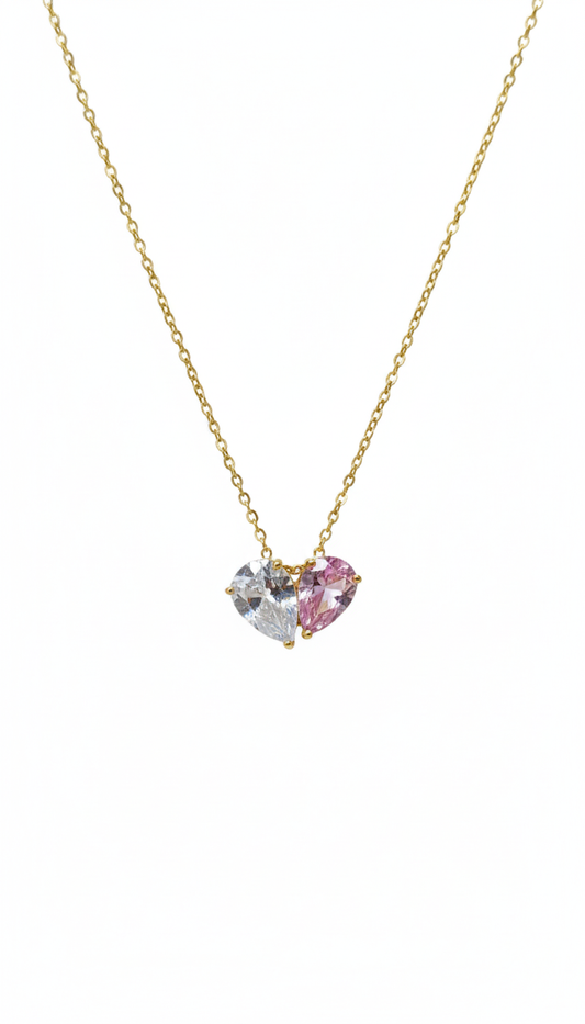 Rose Diamond Pendant with Neck Chain