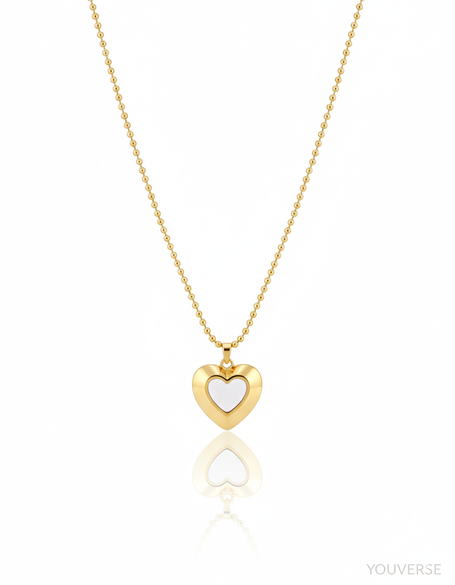 White Heart Pendant