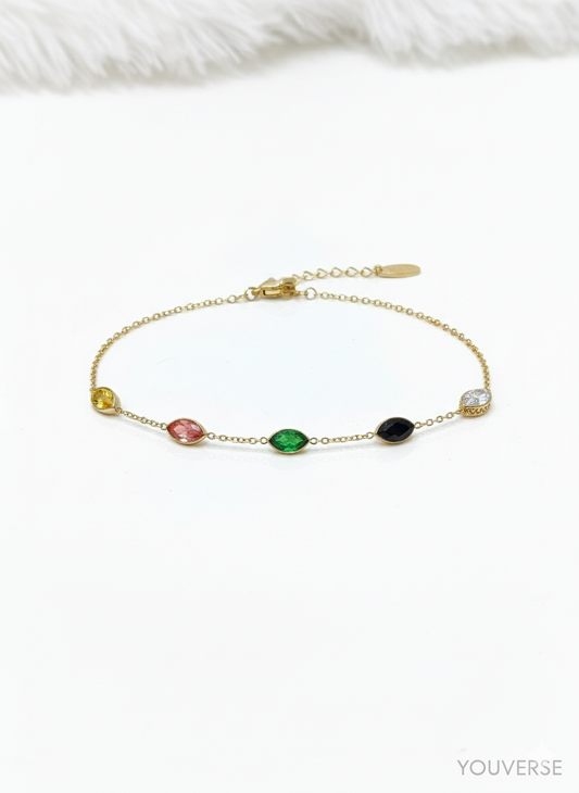 Oval Colourful Bracelet