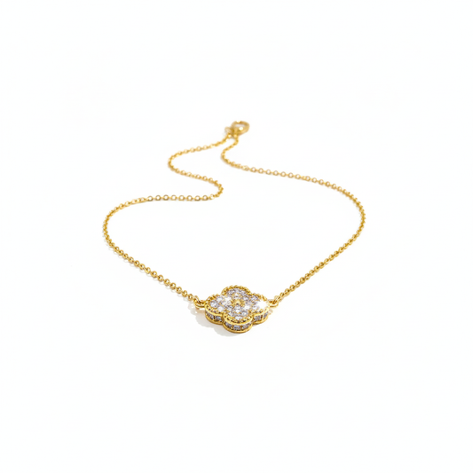 Golden Clover Neckpiece