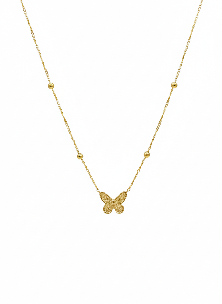 Butterfly Pendant with Neck Chain