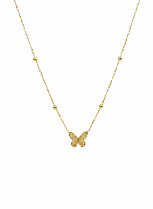 Butterfly Pendant with Neck Chain