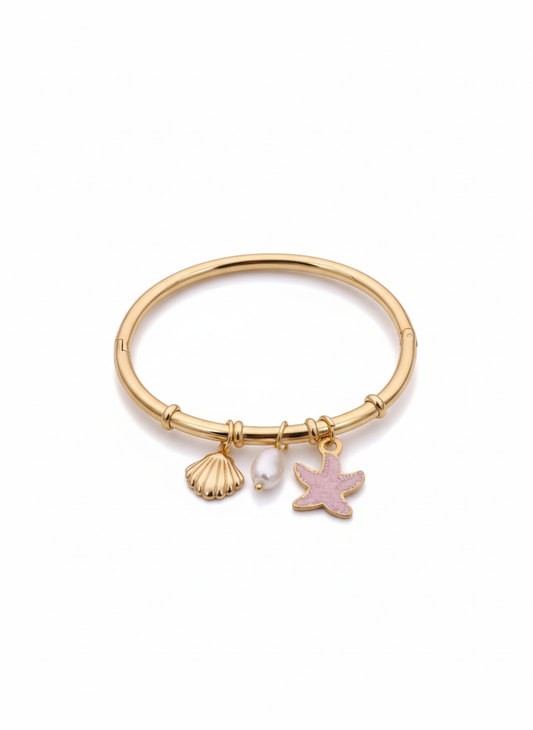 Pearl Shoreline Charm Bracelet