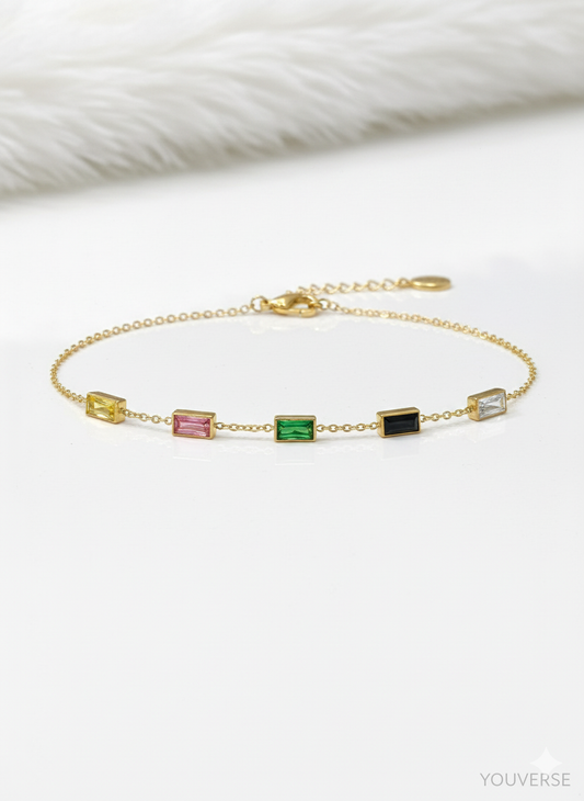 Rectangular Colourful Bracelet