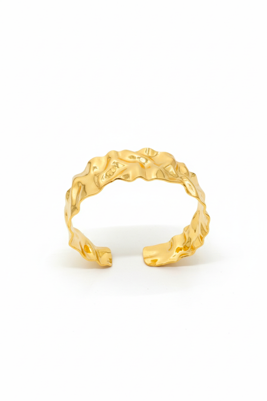 Golden Ripple Cuff